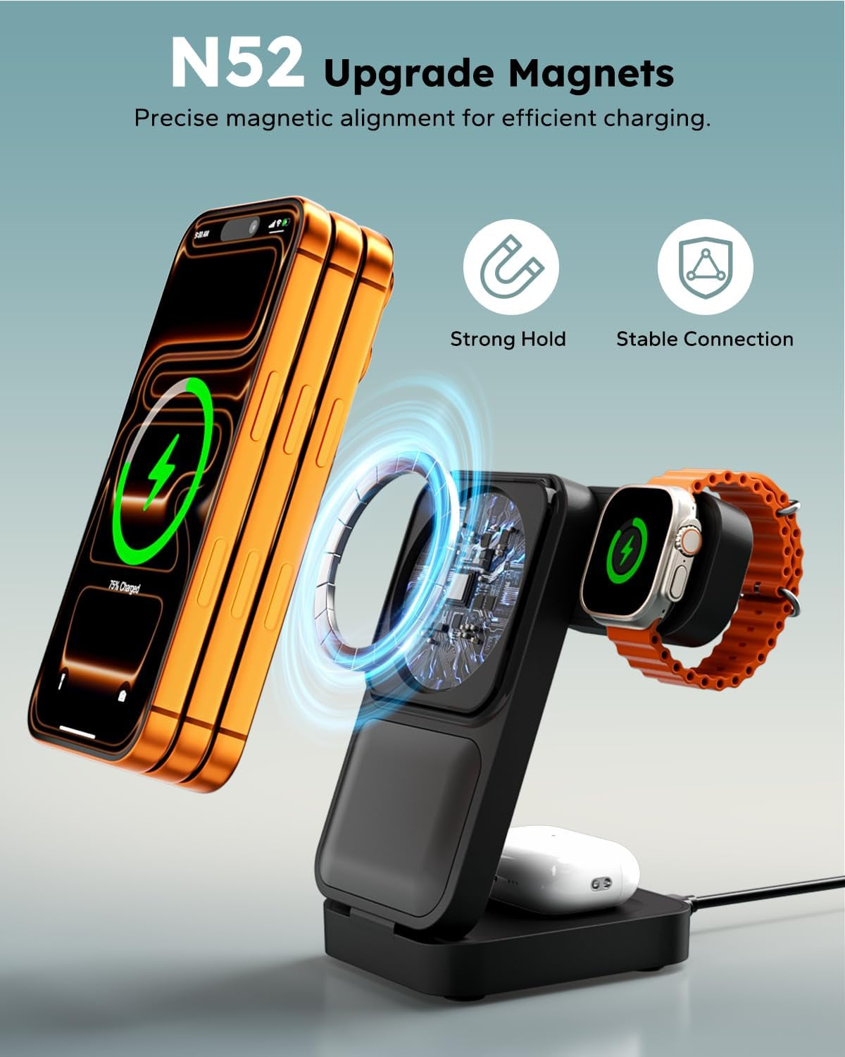 Magflex™ 3-In-1 Foldable Magnetic Travel Hub